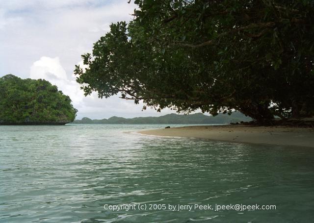 Beach in the Rock Islands, Palau