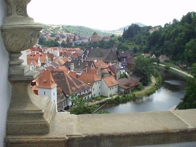 Cesky Krumlov from the chateau