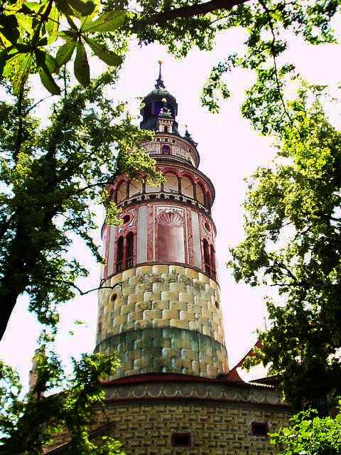 Round Tower at Cesky Krumlov chateau