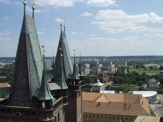 View south from White Tower, Hradec Kralove