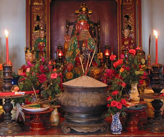 Altar inside Ngoc Son temple
