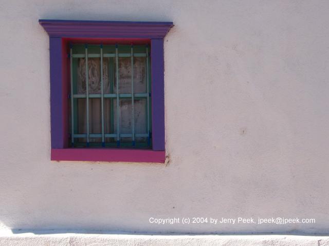 Purple and magenta window