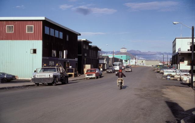 Mackenzie Road (Main street), Inuvik, Northwest Territories, Canada