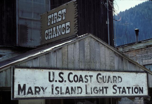 US Coast Guard Mary Island Light Station and "First Chance" saloon/bar, Hyder, Alaska