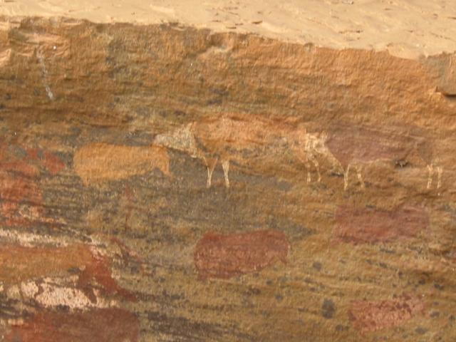Cave art made by the San people