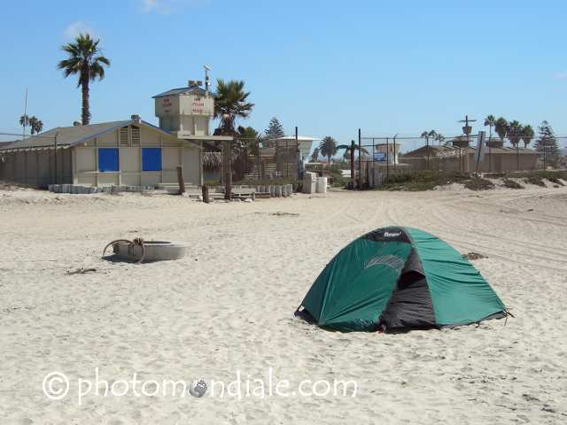 Tent and YMCA Camp Surf - Imperial Beach, California